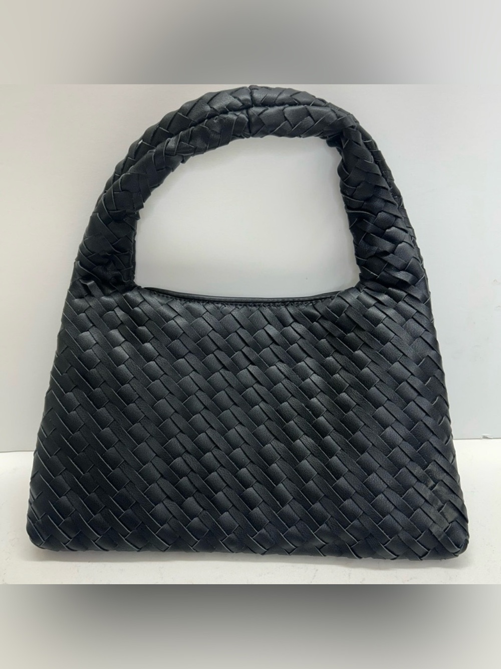 Walter Baker Mini Black Woven Hobo Bag